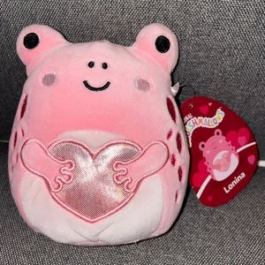 Squishmallow Lonina The Frog (4.5in) Valentine's Day - NWT HTF
